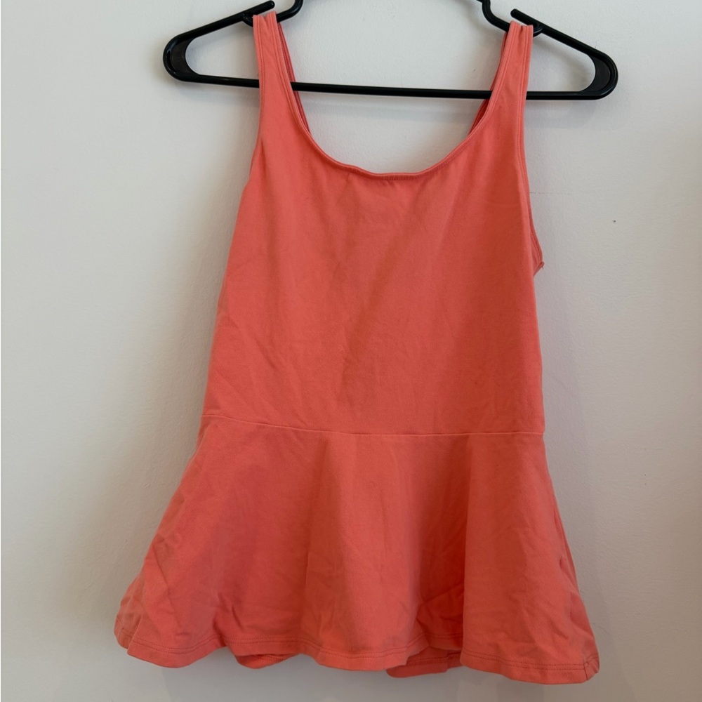 Express Coral Flared Tank Top